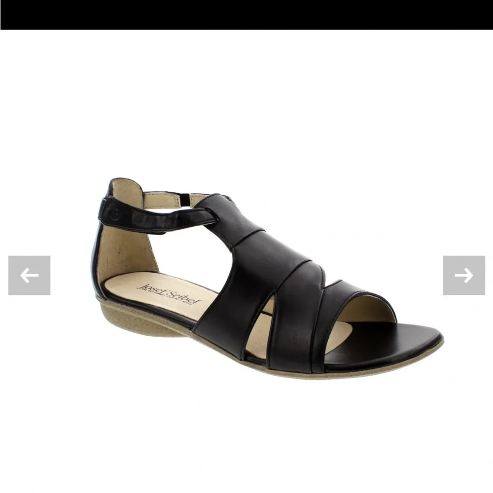 JOSEF SEIBEL Fabia Black Leather‎